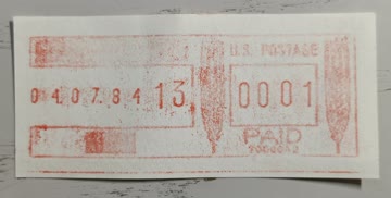 Frama 04.07.84 13 US Postage