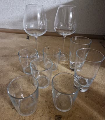 Diverse Gläser