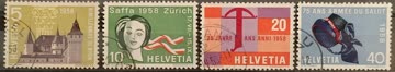 1958 Werbemarken Satz gestempelt