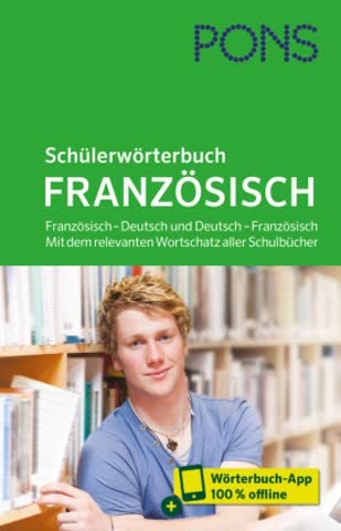 PONS Schülerwörterbuch Französisch, m. Buch, m. Online-Zugang