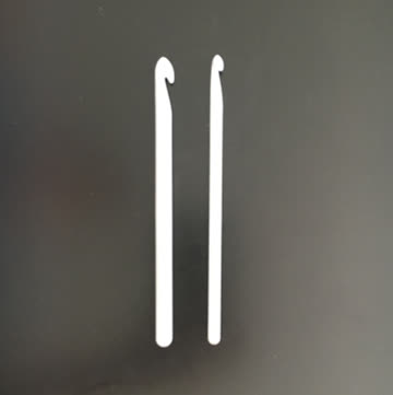 Häkelnadel aus Kunststoff (2 Stück)