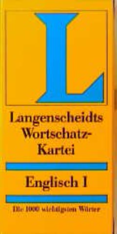 Langenscheidts Wortschatz Kartei Englisch 1. Die 1000 wichtigsten Wörter