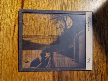 Altes DIA Fotographie von 1890