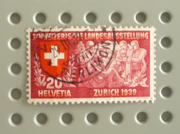 Briefmarke Helvetia "Geistiges Leben, Schweiz" 20 Rp.