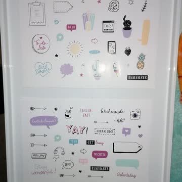 2x sticker Bogen Neu set 3