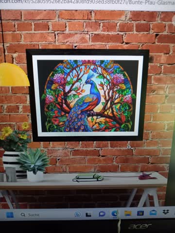 Diamond Painting Bild Pfau