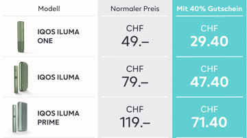 ^^ Einmalig ^^ 40% Rabatt auf ihr erstes IQOS-Kit