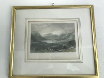 Gerahmter Stich - Loch Leven