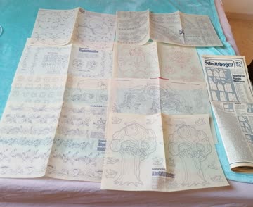 Grosses altes Schnittmuster set 1