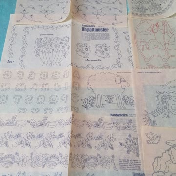 Grosses altes Schnittmuster set 1
