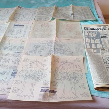 Grosses altes Schnittmuster set 1
