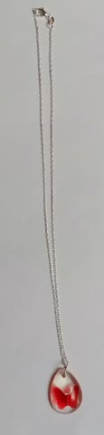 Neu handgemachter schmuck silberkette mit stempel