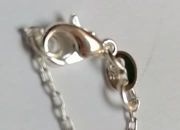 Neu handgemachter schmuck silberkette mit stempel
