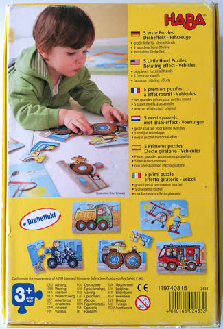 5 erste Puzzles: Fahrzeuge / Kinder-Puzzle