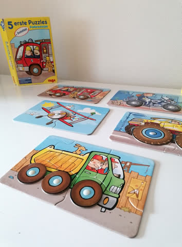 5 erste Puzzles: Fahrzeuge / Kinder-Puzzle