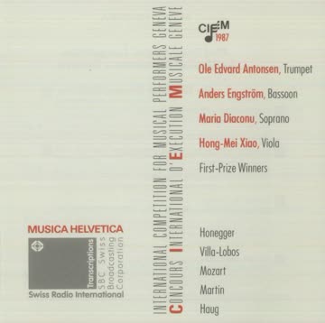 International competition for musical performers Genf 1987