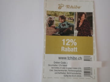 Bon von Tchibo 12% Rabatt