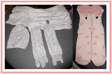 Schal Kappe Handschuhe Set Grau & Finken Hunkemöller *NEU*