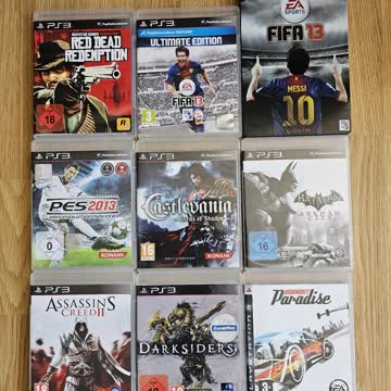 PS3 mit 18 Spielen