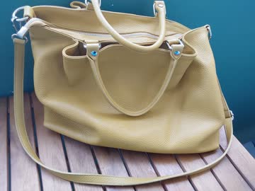 Grosser Ledershopper Tasche Italien
