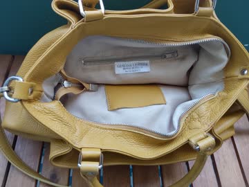 Grosser Ledershopper Tasche Italien