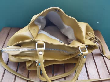 Grosser Ledershopper Tasche Italien
