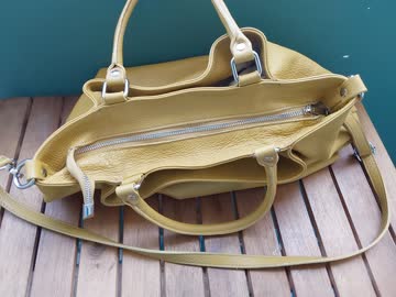 Grosser Ledershopper Tasche Italien