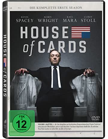 House of Cards - 1. & 2. & 3. Season (8 DVD 4 Blu Ray)