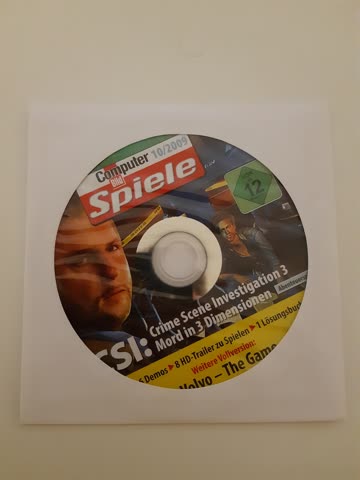 Disk aus Gamesmagazin mit Vollversion "CSI 3" (PC)