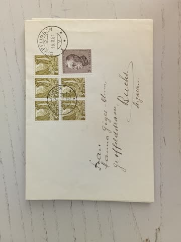1951 Ganzsachenbeleg mit schönem Stempel