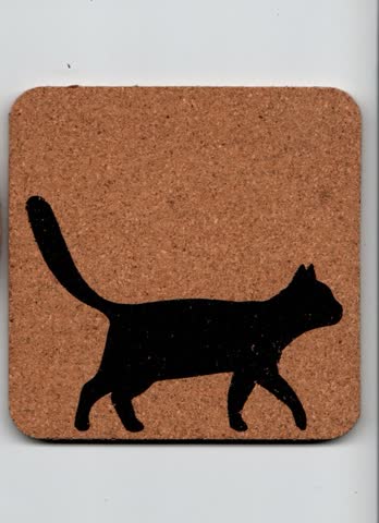 Untersetzer mit Katze