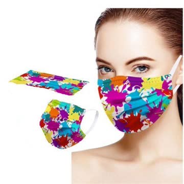 1 Stk. NEUE Einweg Maske bunt für Kinder