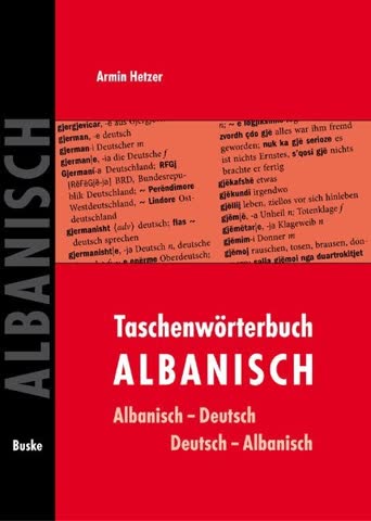 Taschenwörterbuch Albanisch-Deutsch / Deutsch-Albanisch