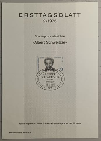 1975 ETB 2 Dr. Albert Schweitzer