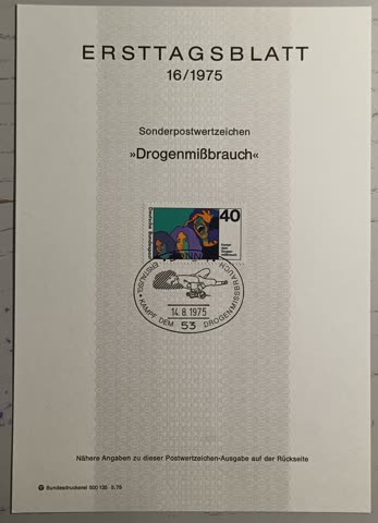 1975 ETB 16 Kampf dem Drogenmissbrauch