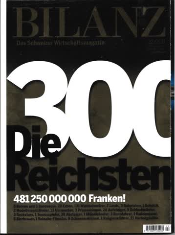 Zeitschrift - Bilanz 22/2011
