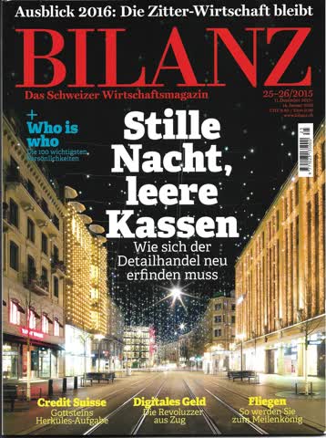 Zeitschrift - Bilanz 25-26/2015
