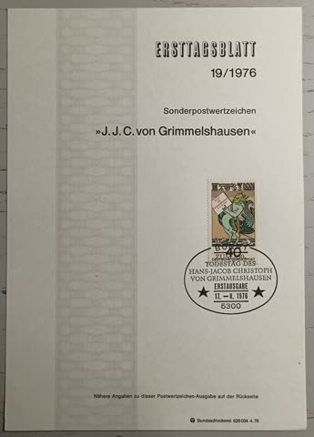 1976 ETB 19 J.J.C. von Grimmelshausen