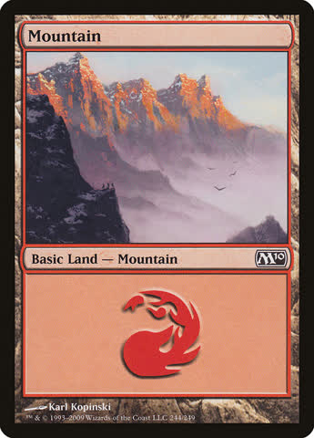 Magic The Gathering - Magic 2010 - Mountain 244 - ENGLISH