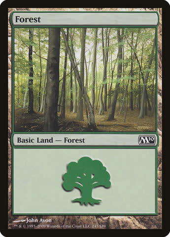 Magic The Gathering - Magic 2010 - Forest 247/249 - ENGLISH