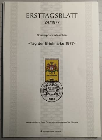1977 ETB 24 Tag der Briefmarke
