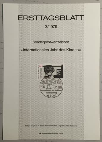 1979 ETB 2 Internationales Jahr des Kindes