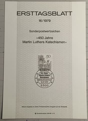 1979 ETB 16 Martin Luthers Katechismus