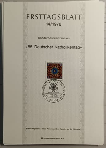 1978 ETB 14 85. deutscher Katholikentag