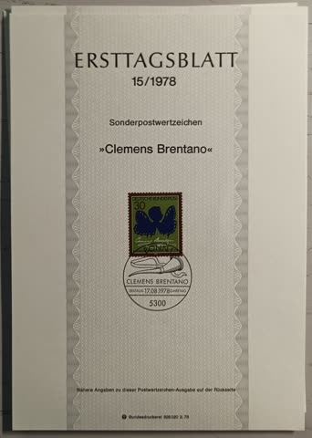 1978 ETB 15 Clemens Brentano
