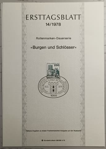 1978 ETB 14 Burgen & Schlösser