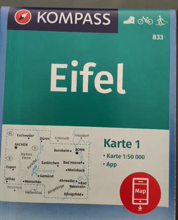 Wanderkarte Eifel 4 Stck