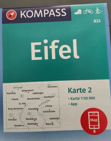 Wanderkarte Eifel 4 Stck