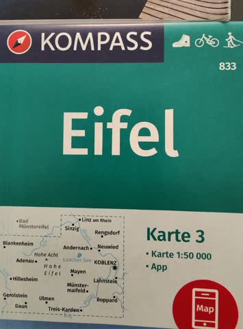 Wanderkarte Eifel 4 Stck