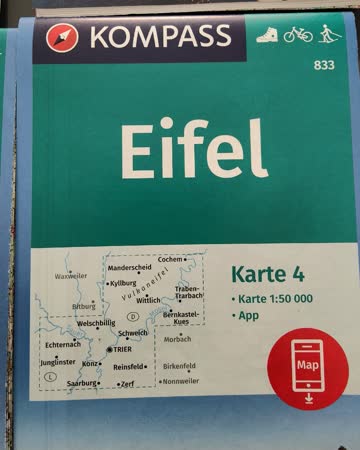 Wanderkarte Eifel 4 Stck